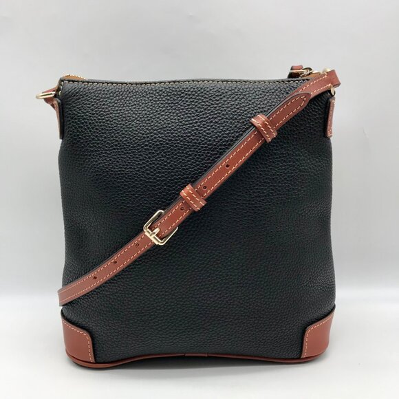 Dooney & Bourke Black Pebbled Grain Leather Crossbody Bag - Picture 2 of 11